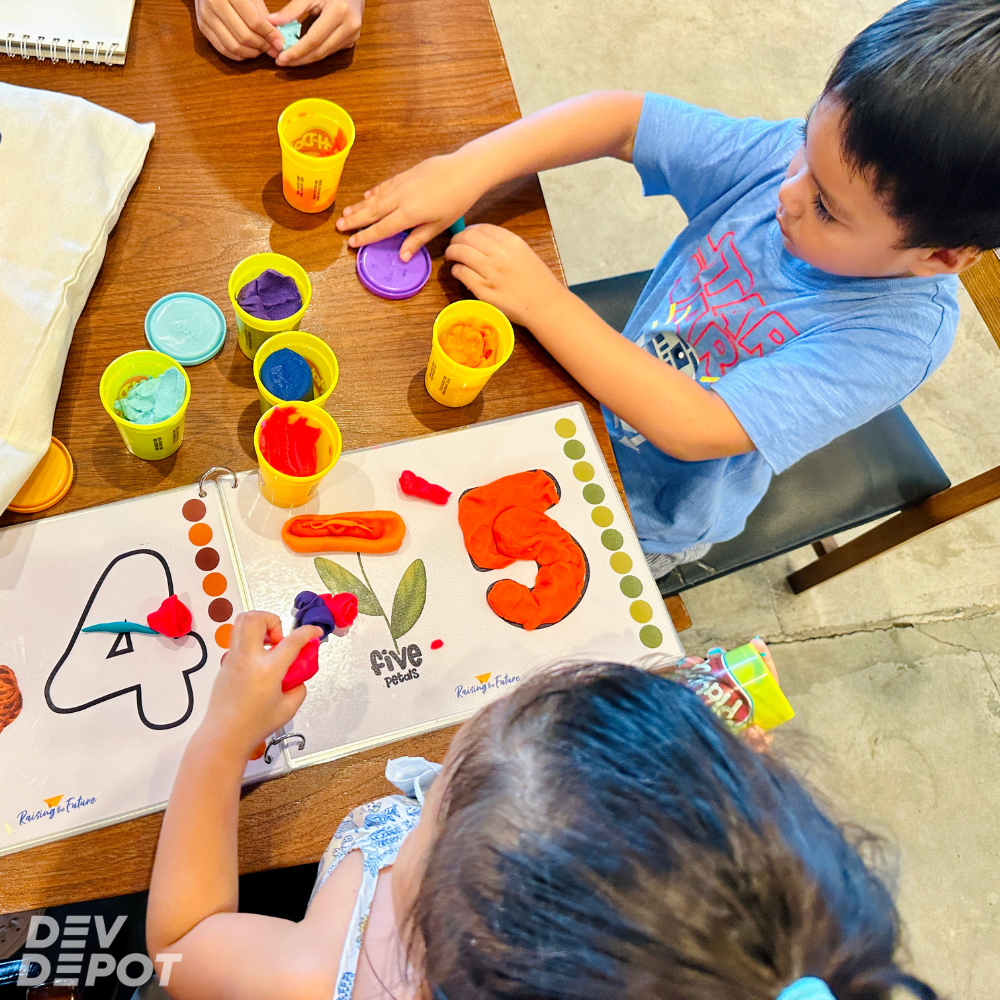 Let's Count 1-20 Playdough Mat