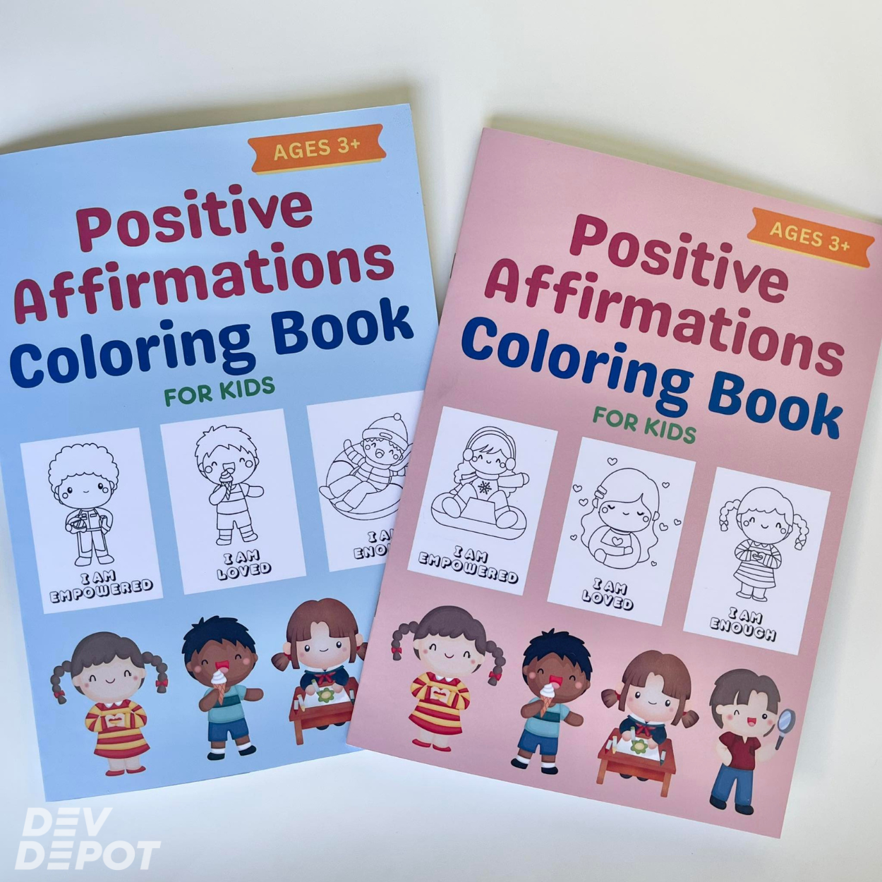 Positive Affirmations Coloring Book for Kids