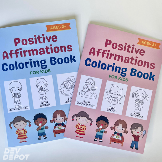 Positive Affirmations Coloring Book for Kids