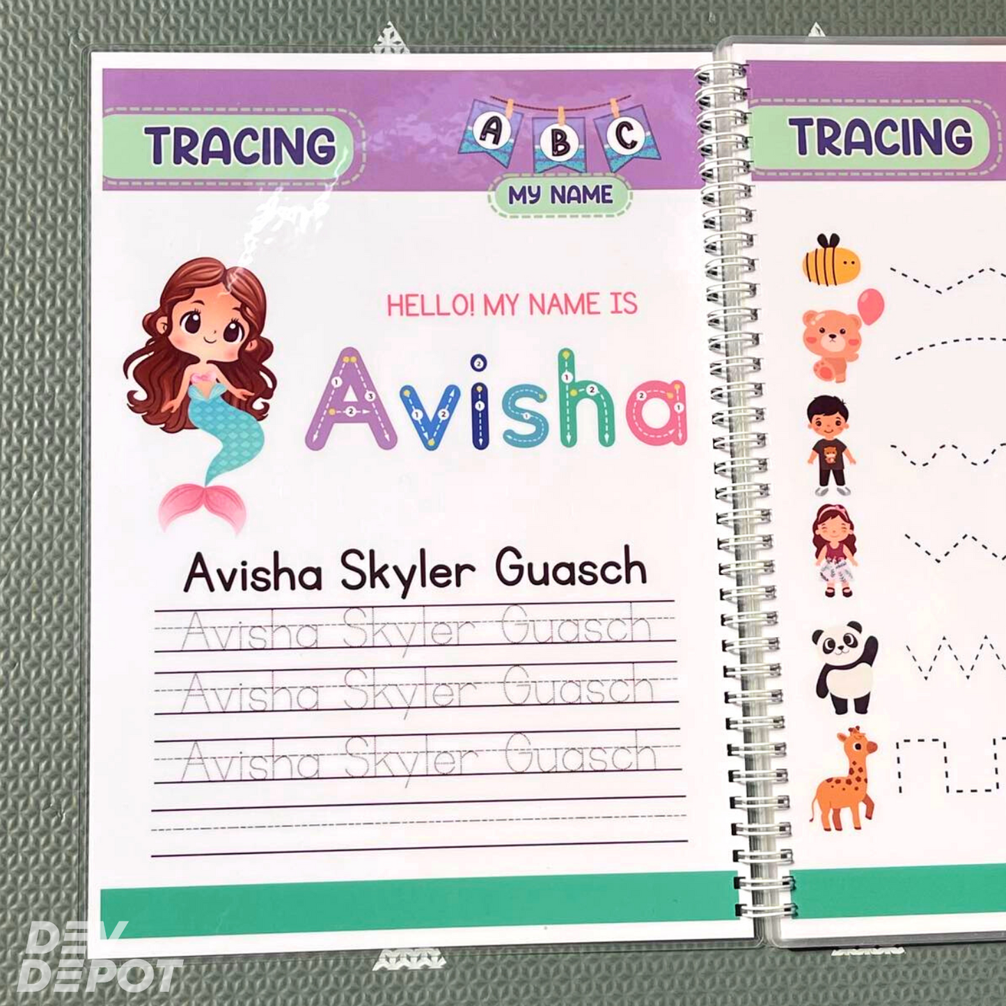 Trace & Erase Workbook - Under the Sea / Mermaid Theme