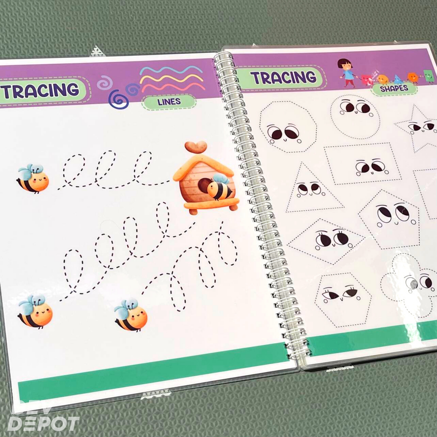 Trace & Erase Workbook - Under the Sea / Mermaid Theme
