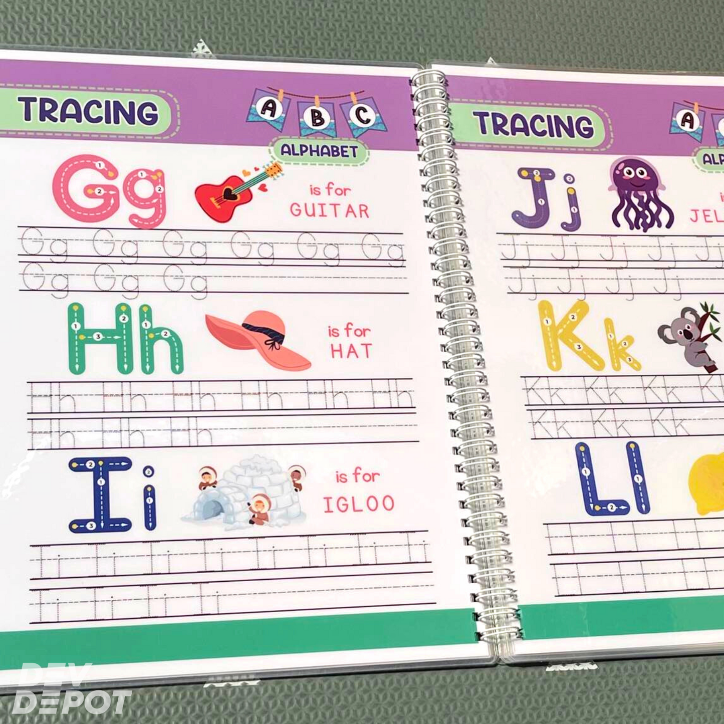 Trace & Erase Workbook - Under the Sea / Mermaid Theme
