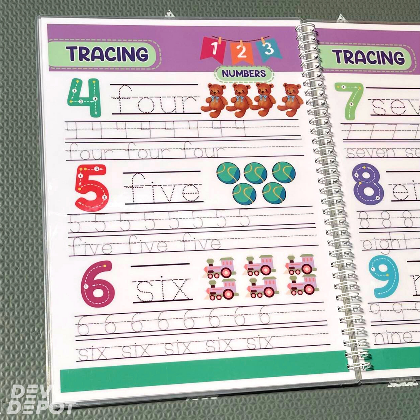 Trace & Erase Workbook - Under the Sea / Mermaid Theme