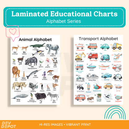 Laminated Educational Posters