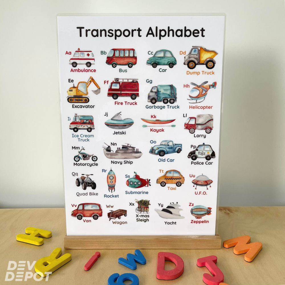 Transport Theme Educational Poster
