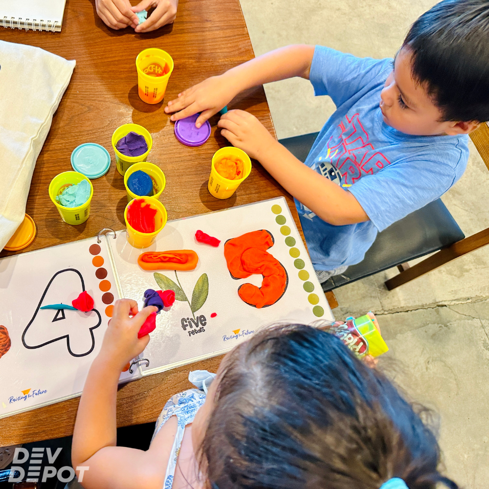 Digital Download / Printable File - Let's Count 1-20 Playdough Mat