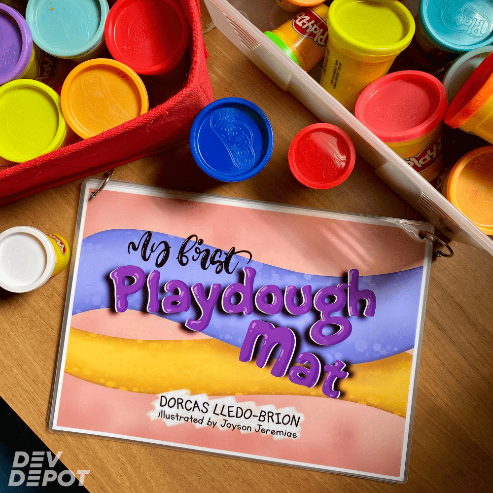 Digital Download / Printable File - My First Playdough Mat