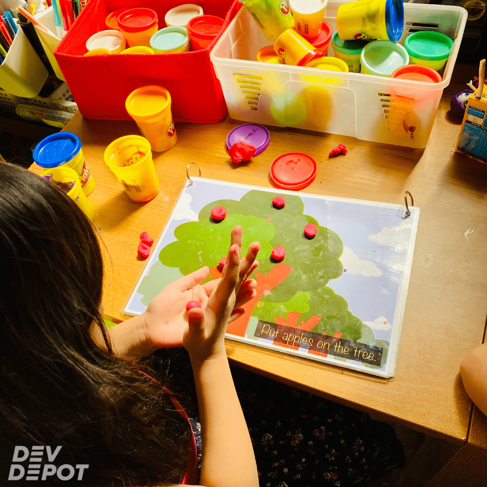 Digital Download / Printable File - My First Playdough Mat