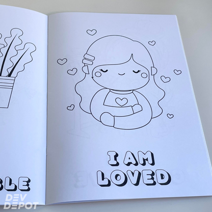 Positive Affirmations Coloring Book for Kids